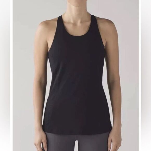 Lululemon Women’s Hit It Black Tank Top With build in bra size 8 - Picture 11 of 12
